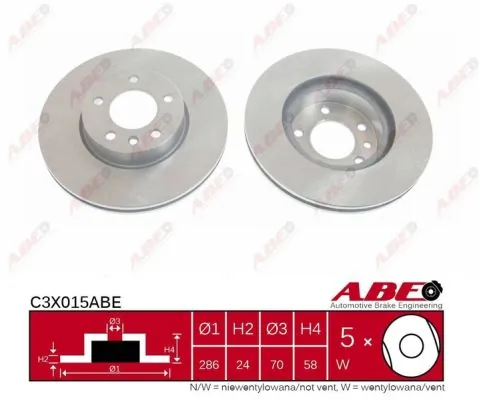 ABE C3X015ABE Brake Disc