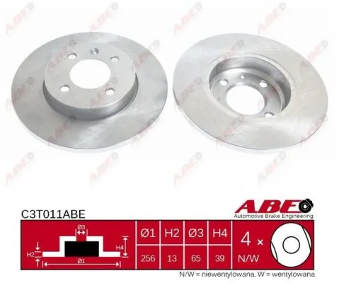 Brake Disc C3T011ABE