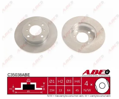 Brake Disc C35038ABE