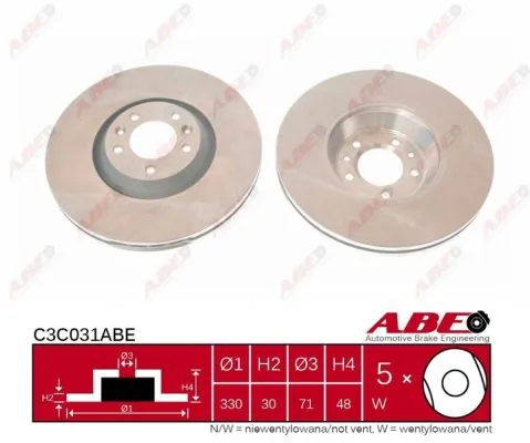 Brake Disc C3C031ABE