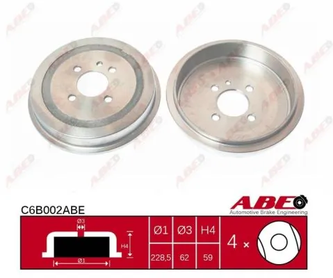 Brake Drum C6B002ABE