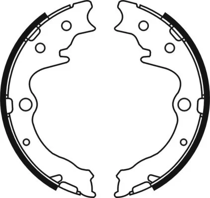 Brake Shoe Set, parking brake C03050ABE