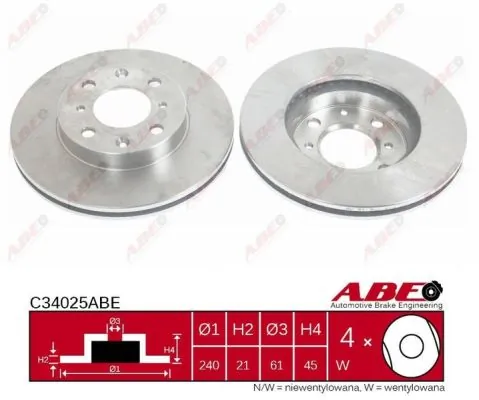 Brake Disc C34025ABE