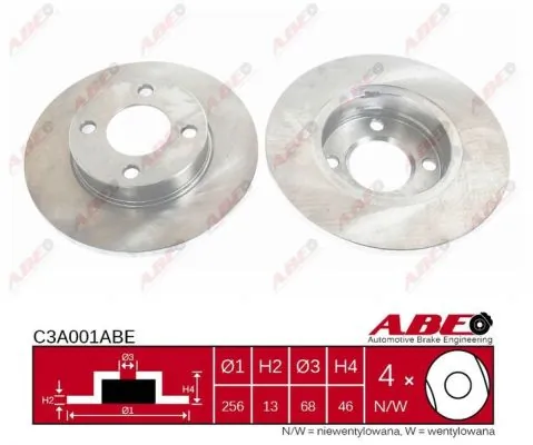 Brake Disc C3A001ABE