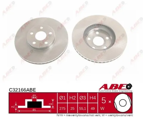 Brake Disc C32166ABE