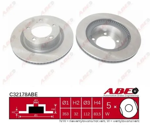 Brake Disc C32178ABE