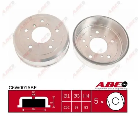 Brake Drum C6W001ABE