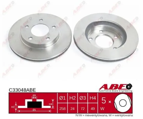 Brake Disc C33048ABE