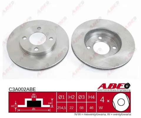 Cakera Brek C3A002ABE