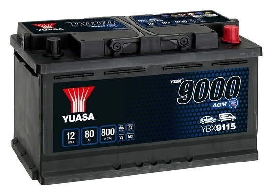 Starter Battery YBX9000 AGM Start Stop Plus Batteries YBX9115