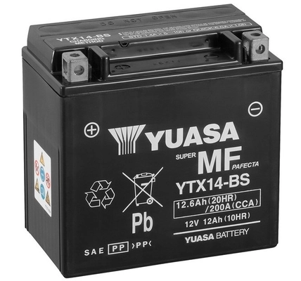 Starter Battery Maintenance Free YTX14-BS