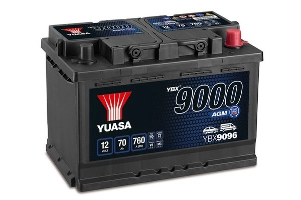 Starter Battery YBX9000 AGM Start Stop Plus Batteries YBX9096