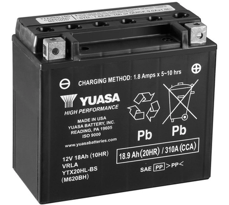 Starter Battery High Performance Maintenance Free YTX20HL-BS