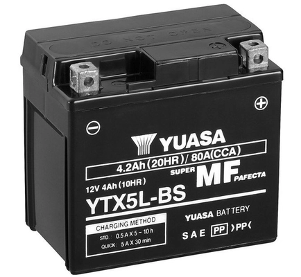 Starter Battery Maintenance Free YTX5L-BS