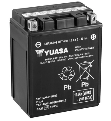 Starter Battery High Performance Maintenance Free YTX14AHL-BS