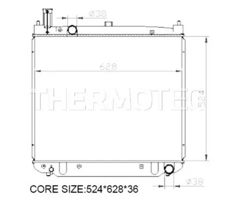 THERMOTEC D72017TT Radiator, engine cooling