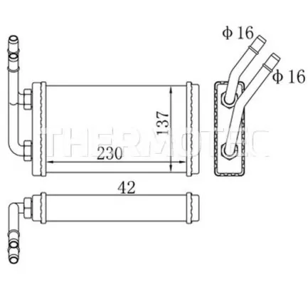 Heat Exchanger, interior heating D6G010TT