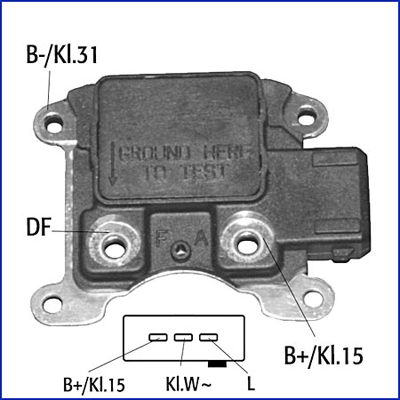 Alternator Regulator Hueco 130040