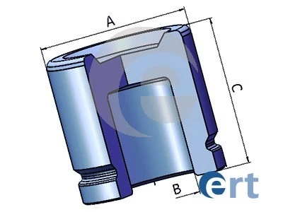 Piston, brake caliper 150968-C