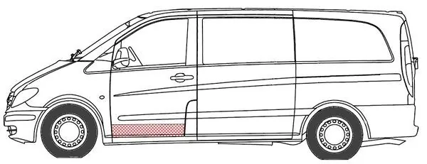 BLIC 6015-00-3542131P Interior Door Panel