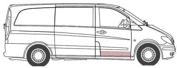 BLIC 6015-00-3542132P Interior Door Panel