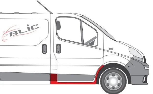 BLIC 6505-06-6061054P Entry plate