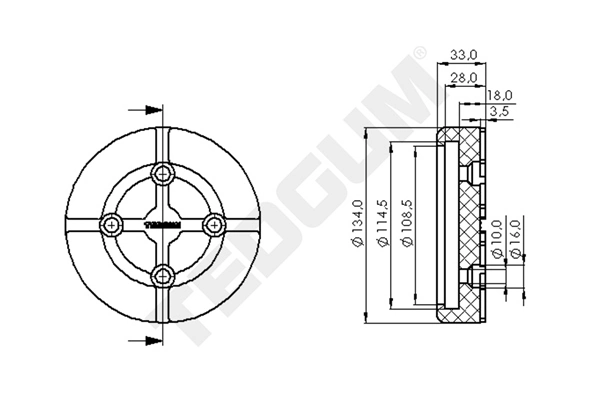 TEDGUM TED90860 Spacer