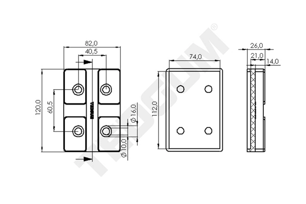 TEDGUM TED52238 Spacer