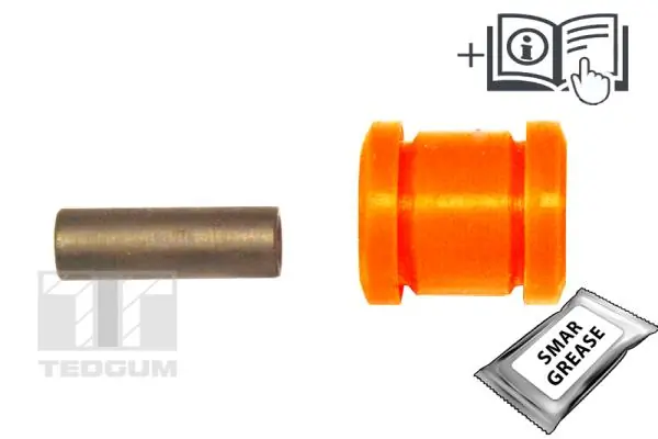 TEDGUM TED12443 Mounting, control/trailing arm