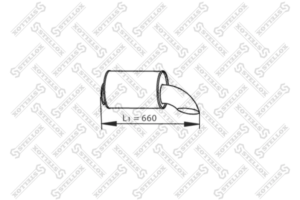 Exhaust Pipe 82-03771-SX