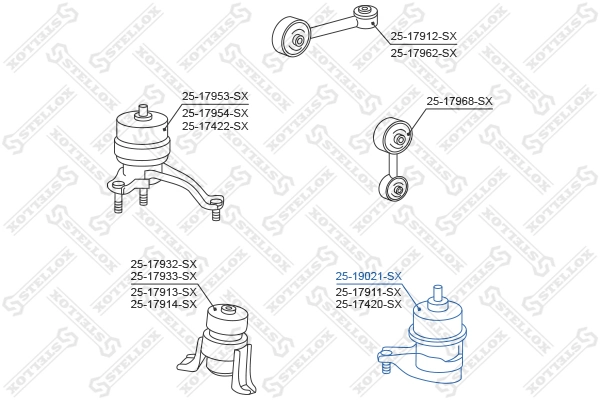 Mounting, engine 25-19021-SX