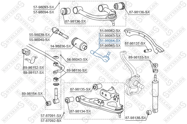 Tie Rod End 51-98064-SX