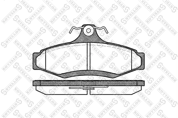 Brake Pad Set, disc brake 657 010B-SX