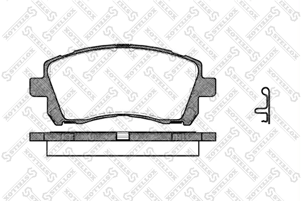 Brake Pad Set, disc brake 666 002B-SX