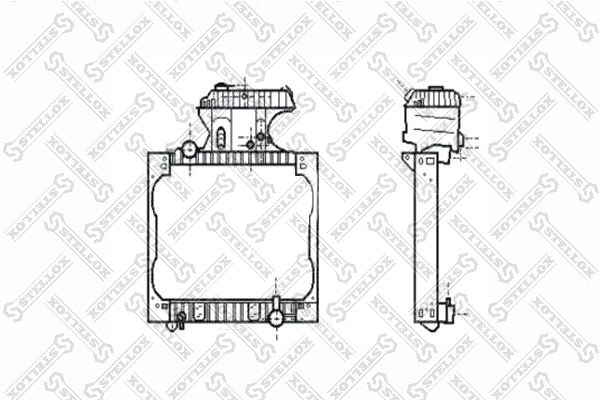 Radiator, engine cooling 81-03355-SX