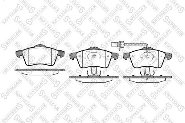 Brake Pad Set, disc brake 629 001B-SX