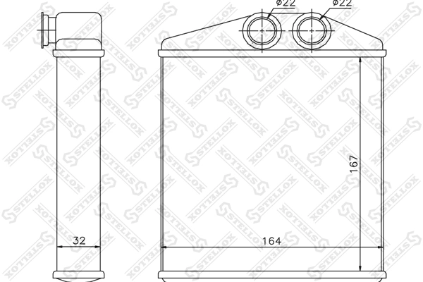Heat Exchanger, interior heating 10-35121-SX