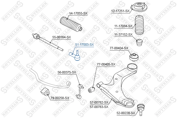 Tie Rod End 51-17003-SX