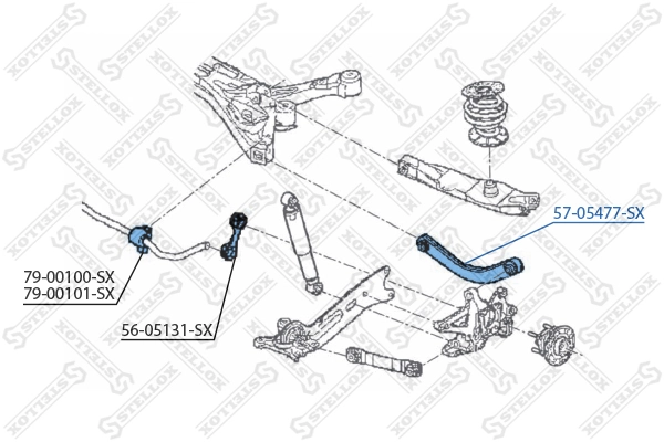 STELLOX 57-05477-SX Rod/Strut, wheel suspension