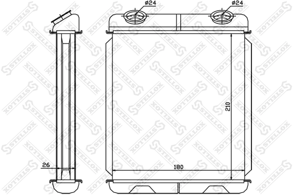 Heat Exchanger, interior heating 10-35085-SX