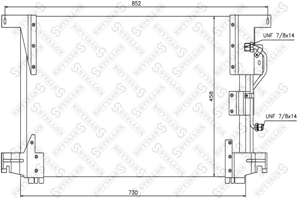 Condenser, air conditioning 87-39102-SX
