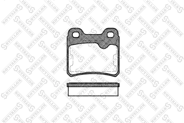 Brake Pad Set, disc brake 293 010-SX