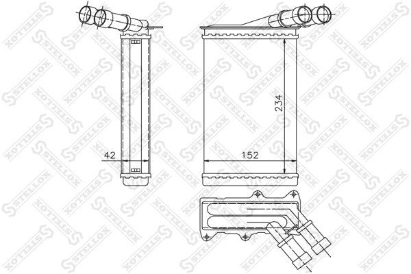 Heat Exchanger, interior heating 10-35005-SX