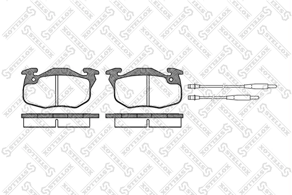 Brake Pad Set, disc brake 203 034B-SX