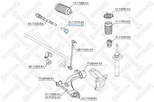 Tie Rod End 51-71014-SX