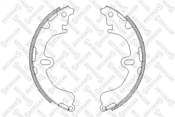 Brake Shoe Set 391 100-SX