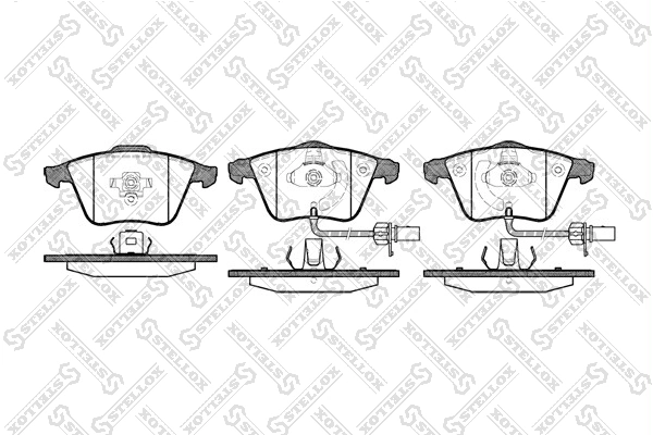Brake Pad Set, disc brake 975 012-SX
