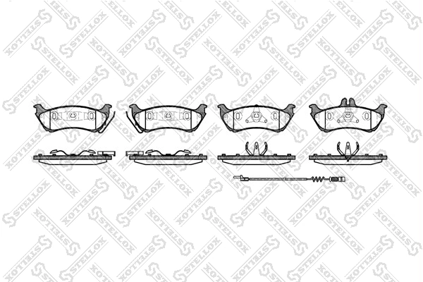 Brake Pad Set, disc brake 709 011B-SX