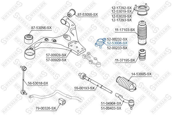 STELLOX 52-53006-SX Ball Joint
