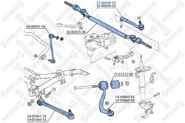 STELLOX 51-00698-SX Tie Rod End